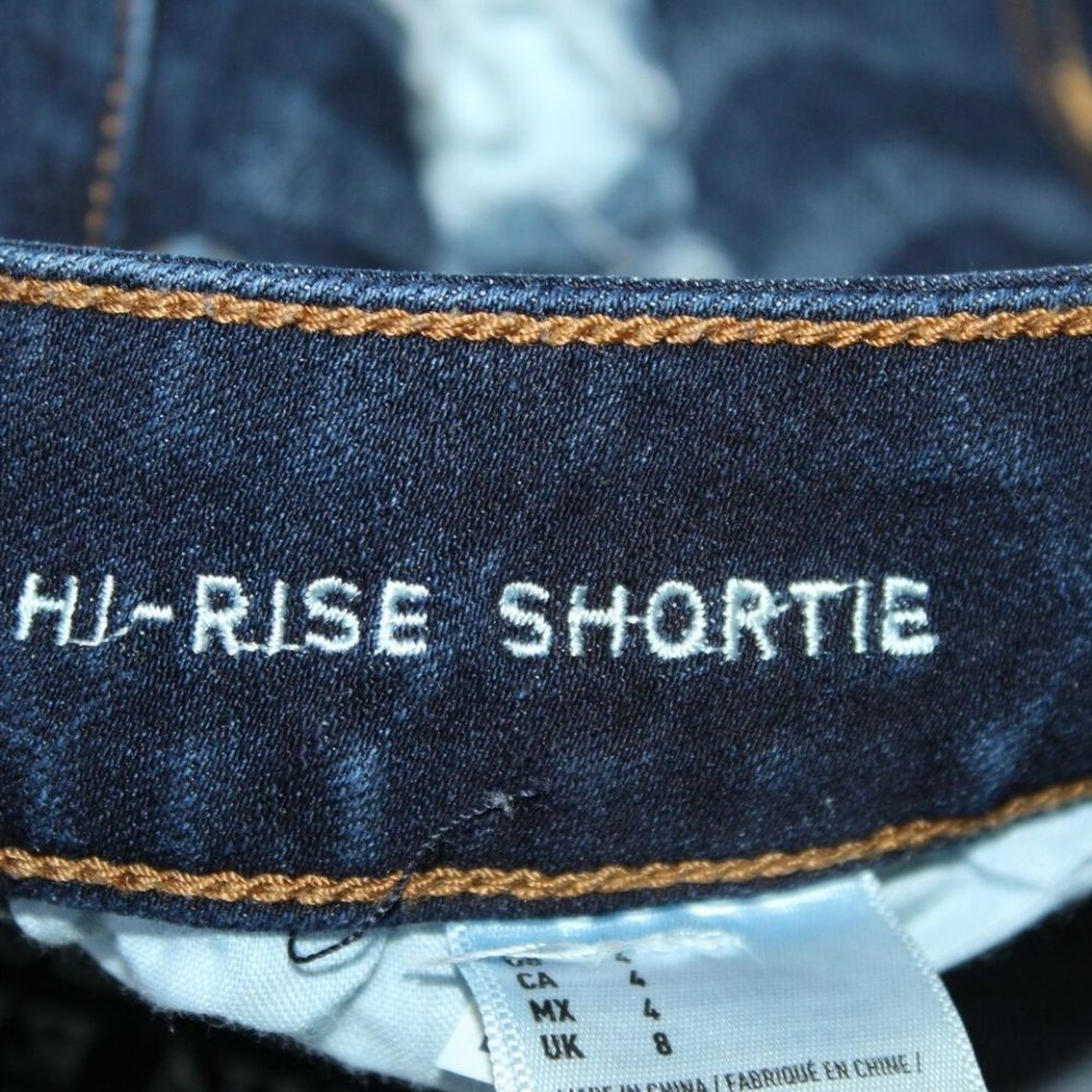 American Eagle Hi-Rise Shortie Jean Shorts HW7860 - Picture 3 of 6